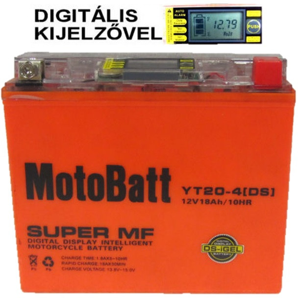 MotoBatt YT20L-4DS 12V 18Ah motor akkumulátor