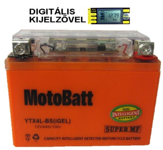 MotoBatt YTX4L-BS iGEL 12V 4Ah 60A motor akkumulátor