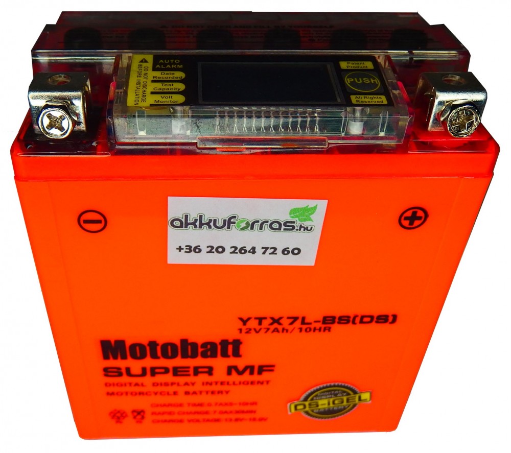 MotoBatt YTX7L-BS iGEL 12V 7Ah 100A motor akkumulátor