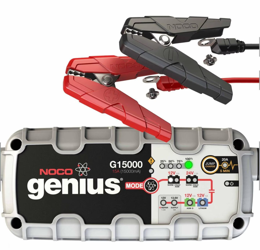 NOCO G15000 12/24V 15A Lithium savas zselés akkumulátor töltő