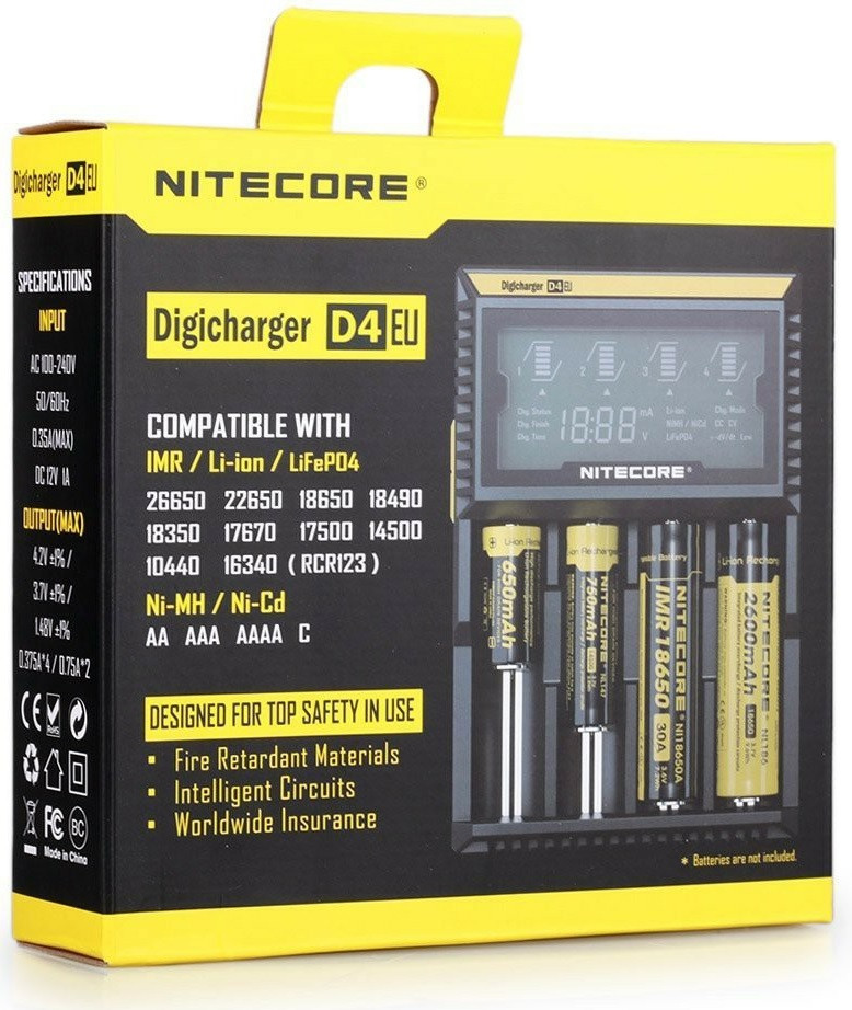 Nitecore Digicharger D4 intelligens akkumulátor töltő