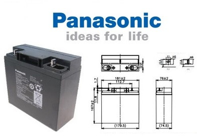 Panasonic LC-PD1217PG 12V 17Ah zárt ólomsavas akkumulátor