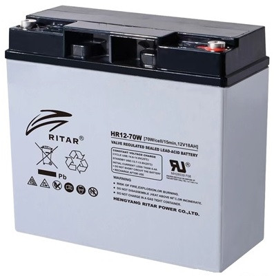 Ritar 12V 18Ah HR12-70W Highrate zárt ólomsavas zselés akkumulátor