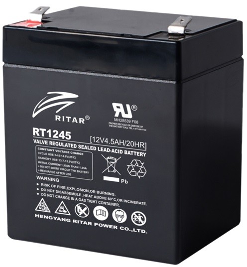 Ritar RT1245 12V 4,5Ah zárt ólomsavas akkumulátor