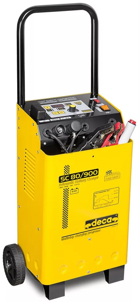 Deca SC 80/900 12-24V / 50A / 5-1000Ah / STD-AGM-START-STOP / töltő és indításrásegítő 500A