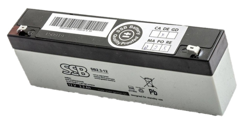 SSB SB2.3-12 12V 2,3Ah zárt ólomsavas akkumulátor