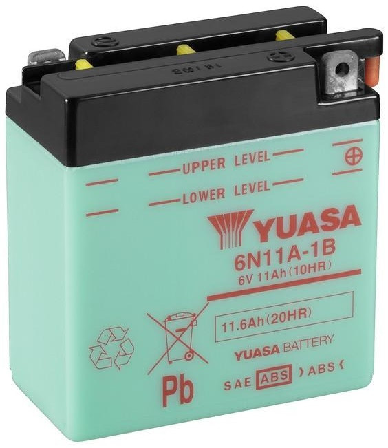 YUASA 6N11A-1B 6V 11Ah sav nélküli száraz motor akkumulátor