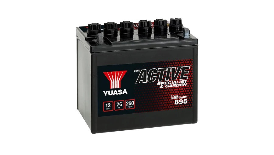YUASA 12V 26Ah 895 fűnyíró akkumulátor